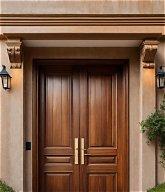 Dangote Solid Wood Sliding Door 4-panel design, (WxH)80 (T)20